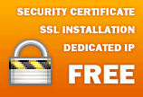 Free Dedicated SSL comes with every semi-dedicated webhosting plan